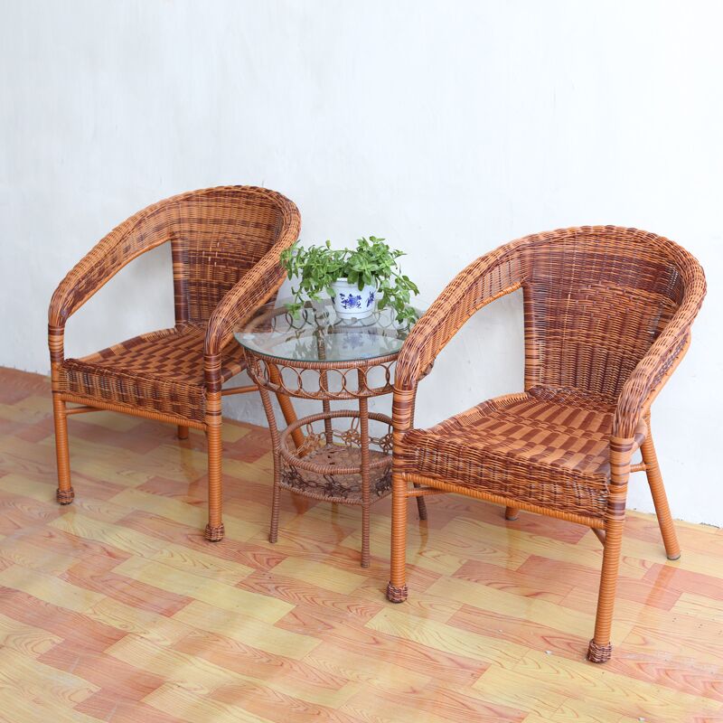 特價包郵休閑室內(nèi)戶外陽臺藤椅老年椅藤椅老板椅成套組合住宅家具